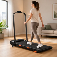 Tapis roulant électrique pliable avec moteur sans balais 1,5 HP, machine de course d'intérieur pour la maison avec écran LED et absorption des chocs