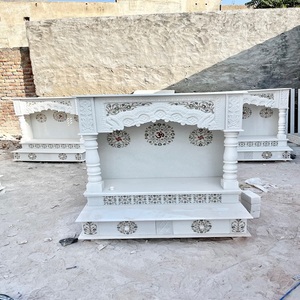 Exclusive Custom Made <strong>Indian</strong> Natural <strong>Stone</strong> Marble <strong>Temples</strong> for Home &amp; Pooja Religious Style <strong>Stone</strong> Crafts As Per Requirements - Product Image 1