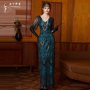 strapless open back dress Poly USA W1110 - Beaded A-Line Plus Prom Dress 22w / Ocean Blue main image 0