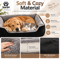 Vente en gros de lits pour chiens et chats XL, canapé confortable pour animaux de compagnie, coussin lavable, lit pour chiot, OEM ODM, lits pour animaux de compagnie personnalisés pour chiens de petite à grande taille