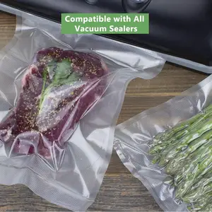 Food Grade Vacuüm Seal Zakken Transparant Vacuüm Verpakking Zakken Reliëf Vacuüm Voedsel Sealers Zakken