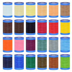 Wholesale Monochrome 0.8mm Bondi Polyester Round Wax Line for Bag Waxed Cord Leather Craft Diy Waxed <strong>String</strong> - Product Image 1