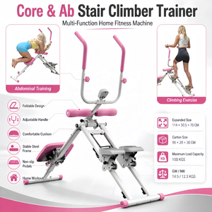 Máquina de Ejercicios para el Hogar, Simulador de Escaleras para Abdominales y Core, Equipo de Fitness para Quemar Grasa, Entrenamiento Cardiovascular, Ejercicio de Cuerpo Completo - Product Image 2