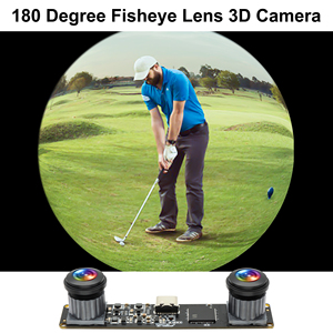Telecamera USB 3D Stereo VR Sincronizzata 4MP 60fps 3840*1080P UVC Mini Modulo Fotocamera USB a Doppia Lente con Obiettivo Grandangolare 180 Gradi - Product Image 5