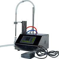 Machine de remplissage semi-automatique à 1 buse pour lait, sauce soja, vinaigre, eau, jus, produits chimiques, parfum, pulvérisateur, engrais, eau de Javel