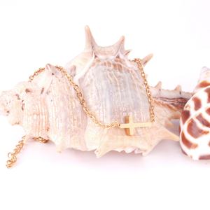 Pulsera de Cadena con Cruz de Acero Inoxidable, Joyería Hecha a Mano, Regalo para Aniversario de Bodas, Pulseras de Cruz al por Mayor para Mujer - Product Image 3