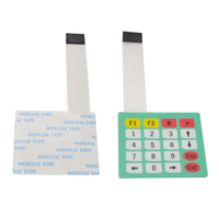 Clavier numérique à membrane à matrice personnalisée 3*4 4*5, électronique intelligente, commutateur numérique coloré, montage standard à usage général