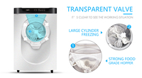 Machine à glace commerciale à congélation continue, automatique, haute productivité, nouvelle machine à glace avec poudre de crème glacée
