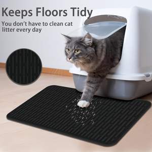 Silikon-Katzenstreu matte Rutsch feste Nicht wasser matte mit hohen Kanten Silikon-Haustier matten in Lebensmittel qualität Silikon-Haustier fütterung matte, kunden spezifische Größe - Product Image 6