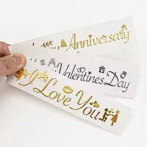 Adesivi Personalizzati con Logo Nero in Metallo e Lamina d'Oro, Etichette di Lusso 3D Trasparenti a Trasferimento UV Stampate e Impermeabili - Product Image 6