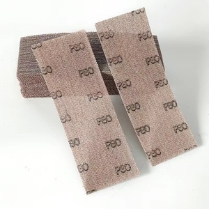 Discos de lija con adhesivo P80, papel abrasivo de rejilla rectangular para cepilladora manual, almohadilla de lijado - Product Image 1