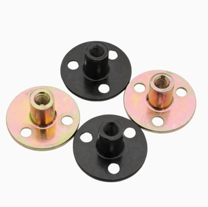 Écrous à bride LeGood M6 en acier zingué coloré, 3 trous - Product Image 2