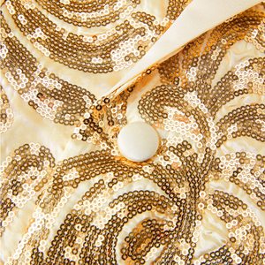 Blazer <span class=keywords><strong>smoking</strong></span> slim fit à paillettes brillantes pour hommes <span class=keywords><strong>veste</strong></span> de costume à un bouton pour dîner bal fête mariage - Product Image 3