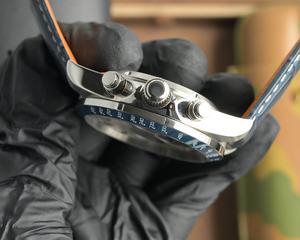 Montre chronographe automatique mécanique de luxe pour homme, ultra-fine, cadran sport, instrument d'affaires, vente en gros - Product Image 3