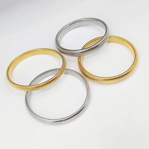 High Quality Jewelry <b>Gold</b> Plated Stainless Steel <b>Bracelets</b> Bangle Accessories Designer Jewelry Bamboo <b>Beads</b> Bangles - Product Image 4
