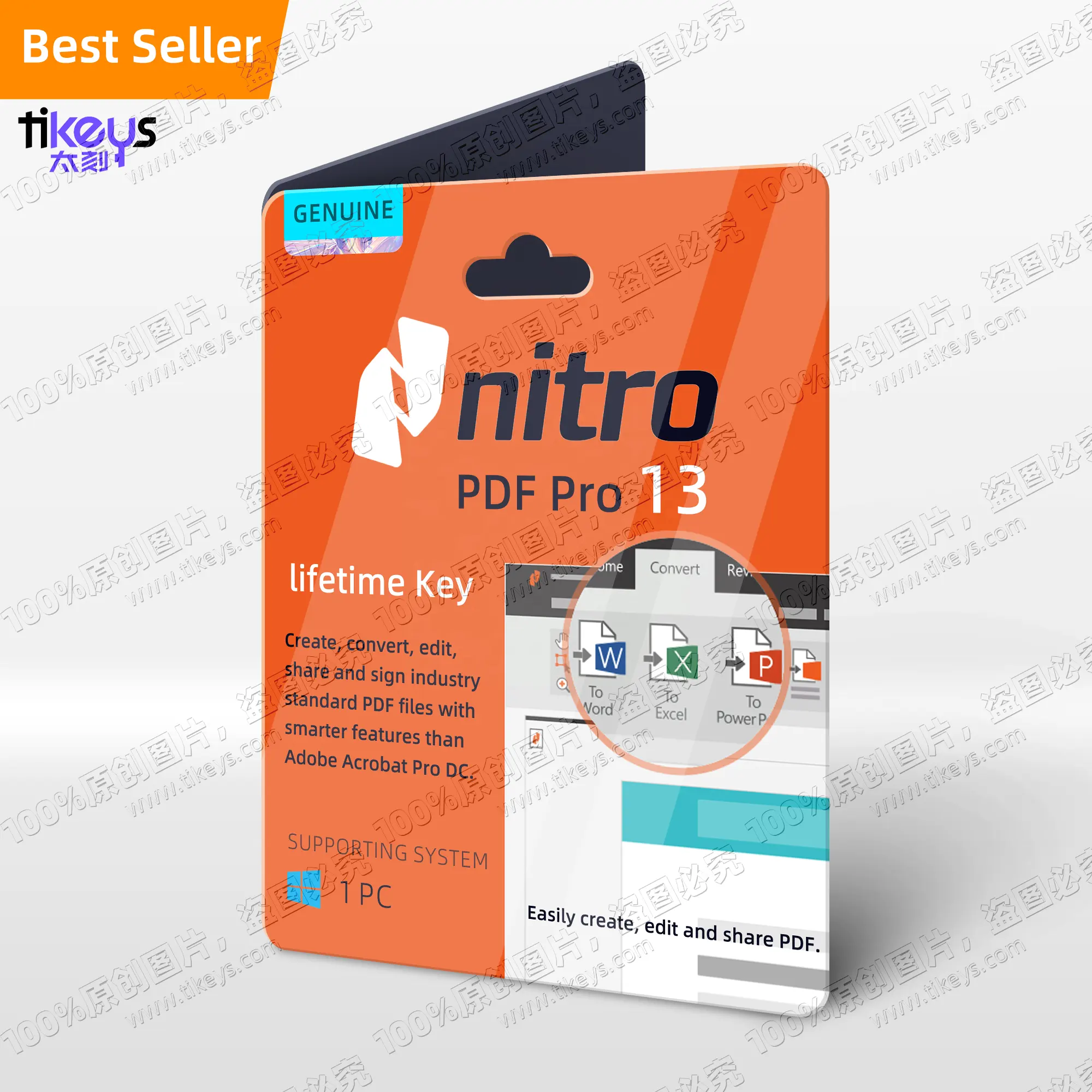 24/7ออนไลน์ Nitro PDF Pro 13อย่างเป็นทางการของแท้ใบอนุญาตของแท้เปิดใช้งานออนไลน์ซอฟต์แวร์แก้ไขตลอดอายุการใช้งาน