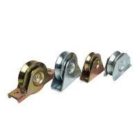 Roulettes de portail coulissant modernes robustes sur mesure, diamètre 50-100 mm, roues à rainures U/V/Y, construction en acier, antirouille, faible bruit