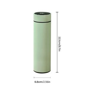 Custom 17oz 500ml Rubber Paint Matte Travel Stainless Steel Thermal <b>Smart</b> Insulated Infuser Temperature Display Water Bottle - Product Image 3