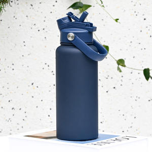 Termo de Acero Inoxidable Aislado al Vacío de 34 oz con Logotipo Personalizado, Botella de Agua Reutilizable de 1 Litro con Interior de Cerámica - Product Image 1