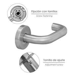 Set Maniglie per Porta "Rhodano" - Product Image 3