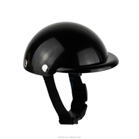 Casco para mascotas Motocicleta Bicicleta Montar Perrito Gorra Negro para perros pequeños Cachorro