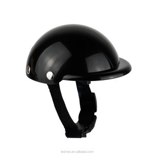 Casco para mascotas Motocicleta Bicicleta Montar Perrito Gorra Negro para perros pequeños Cachorro - Product Image 3