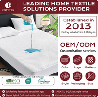 Protège-matelas imperméable Orvetex 100% polyester, respirant, poches profondes, drap-housse luxueux toute l'année