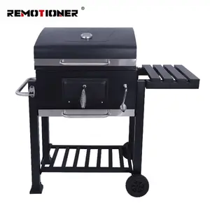 Über 8 Personen Outdoor Supplier Lifting Patio BBQ Großer Holzkohle Raucher Barbecue Grill