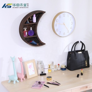 Étagères flottantes murales en <span class=keywords><strong>bois</strong></span> à trois niveaux pour le rangement des aliments et des épices, décoration <span class=keywords><strong>murale</strong></span> pour la <span class=keywords><strong>cuisine</strong></span> et le salon - Product Image 4