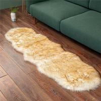 Luxuriöser moderner minimalistischer australischer Kunstfellteppich, langflorig, weich, komfortabel, Teppich für Wohnzimmer/Schlafzimmer, Sofabezug
