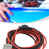 Kit de fil de câble de prise de connecteur robuste 6M 8AWG 50A câble d'extension de batterie de fusible en ligne pour appareils 4x4