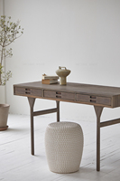 Maison ancienne ferme campagne française mobilier naturel console classique en bois avec tiroir de rangement
