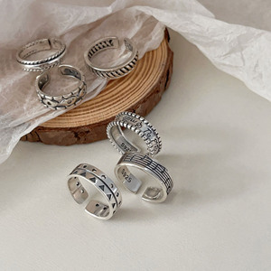 Anillo Geométrico de Plata de Ley S925 para Mujer, Joyería Fina para Uso Diario - Product Image 1