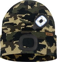 Casquette à LED camouflage pour enfants, rechargeable par USB, 4 LED, lampe frontale pour la course à pied, pour garçons et filles