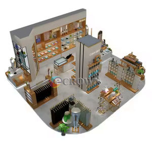 Welcome Design Garment Kiosk Cartoon Clothing Display Kiosk 8pcs <strong>Layette</strong> Display Unisex Garment Kiosk Fixture t Shirt Kiosk OEM - Product Image 6