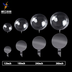 بالون بوبو شفاف مقاس 10 و18 و24 و36 بوصة، بالون هيليوم صافٍ لتزيين حفلات الزفاف وأعياد الميلاد، بالونات بشعار مخصص - Product Image 4