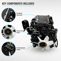 Pompe d'injection mécanique diesel d'occasion turbocompressée pour moteur 1KZ-TE (1993-2007) compatible avec Hilux/Prado/Hiace 96-108 kW 3.0L