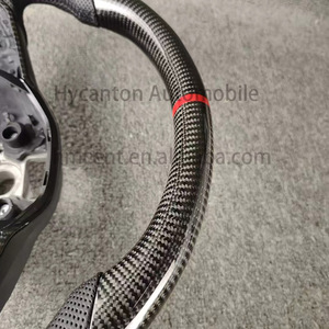 พวงมาลัยรถยนต์ Volkswagen Golf MK7 8 หนังแท้แบบเจาะรู คาร์บอนไฟเบอร์ เย็บด้ายสีดำ ขายตรงจากโรงงาน - Product Image 6