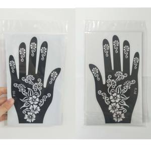 Custom made hennè mano stencil bel corpo di arte nero mehndi tatuaggio a mano FAI DA TE tatuaggio all'hennè - Product Image 6