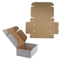 Boîtes d'expédition en carton ondulé pour cosmétiques, vêtements, emballages en carton, boîte à courrier blanche, logo personnalisé, boîte pliante pour chaussures, pour vêtements