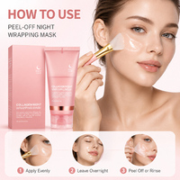 Masque Crème de Nuit au Collagène Marque Blanche 75ml – Masque Facial Hydratant et Nourrissant pour Tous Types de Peaux