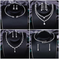 Ensemble de bijoux de luxe Blossom CS, collier ras du cou, ensemble de bijoux en argent 925, zircon élégant, ensemble de bijoux de mariée pour femmes