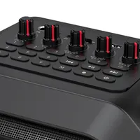 SHIDU 40 watt taşınabilir Bluetooth Karaoke çalar sistemi UHF kablosuz şarj edilebilir Mini Karaoke hoparlörü