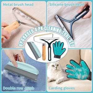 Removedor de Pelo de Mascotas, Herramienta de Aseo para Perros y Gatos, Recortador de Bolas de Pelo, Removedor de Pelusas, Cepillo para Quitar Pelo, Raspador de Alfombras, Limpieza del Hogar - Product Image 2