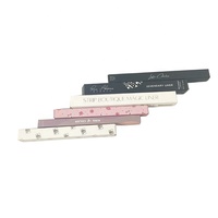 Boîte d'emballage cosmétique haut de gamme en carton blanc avec fenêtre de présentation, boîte personnalisée pour crayon à lèvres, boîte à liner à lèvres avec estampage doré