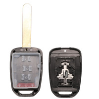 Coque de clé de voiture à transpondeur Offre Spéciale 2 boutons clé de voiture à distance étui de remplacement de lame non coupée pour honda