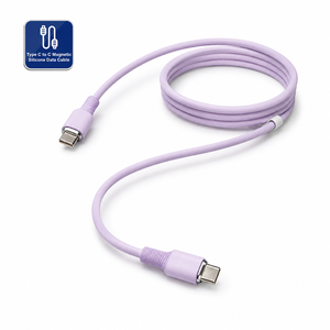 <span class=keywords><strong>Cable</strong></span> Magnético USB <span class=keywords><strong>C</strong></span> a USB <span class=keywords><strong>C</strong></span> de 100W, 100CM, <span class=keywords><strong>Cable</strong></span> de Datos de Silicona <span class=keywords><strong>Tipo</strong></span> <span class=keywords><strong>C</strong></span>, Carga Rápida PD, <span class=keywords><strong>Cable</strong></span> Morado - Product Image 1