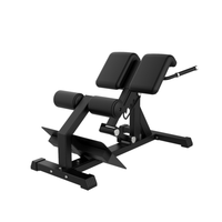 Chaise romaine commerciale en acier SP pour musculation, exercices d'extension dorsale, design réglable, fessiers et ischio-jambiers