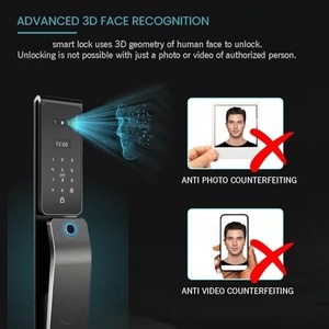 Cerradura Inteligente para Puerta con Videoportero Wifi, Reconocimiento Facial 3D, Huella Digital, Cerradura Digital Segura para el Hogar - Product Image 5