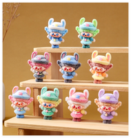 Zodiac Resin Überraschung Spielzeug Kaninchen Kopf Puppe Cartoon Charakter Cake Toppers Große Größe Blind Bag Werbe kleine Figuren